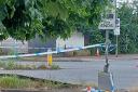 The police cordon in the A41 on July 26, seen from Westlea Avenue.