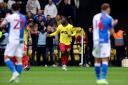 Kayembe celebrates his winner.