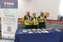 Officers from the Neighbourhood Policing Team in Sainsbury’s in Welwyn Garden City