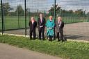 Councillors near the site on Haygreen Road