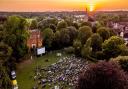 Hertford Castle provides a stunning backdrop for open-air cinema screenings as the sun goes down.