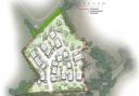 An indicative plan of the development for Colesdale Farm.