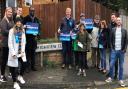 Oliver Dowden campaigning in Potters Bar. Picture: Supplied