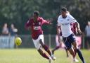 Nana Kyei scored against Hastings in his first match back at Potters Bar Town. Picture: DANNY LOO PHOTOGRAPHY