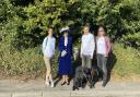 The Helping Herts team. From left to right: Zoe Norton, High Sheriff of Hertfordshire, Gordon Morrison, Catherine Hemming