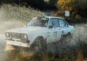 Green Belt Motor Club drivers Richard Warne and Chris Deal in their Ford Escort.