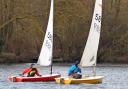 The Hansen brothers battle it out at Stanborough Lakes.