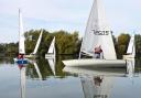 A mirrored lake frustrated the fleet at WGC. Picture: VAL NEWTON