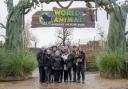 2024: The Whitnall family outside the entrance to World of Animals at Hertfordshire Zoo