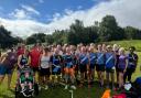 Garden City Runners celebrate Andy Holt's parkrun milestone. Picture: GCR