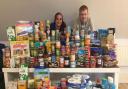 Kevin and Lauren with the donations for Hatfield food bank.