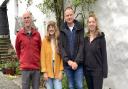 L-R: AS Handover's Michael Venus, Rachel Rudd, head brushmaker Craig Morton and Charlotte Wormley-Healing.