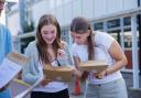 Onslow St Audrey's School students open their results.