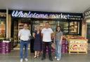 Hasan with Wholesale Market staff alongside Handside Cllrs