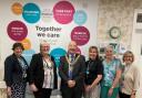 Mayor and Deputy Mayor with Isabel Hospice’s Chief Executive Officer, Helen Glenister (left) and Hospice staff.