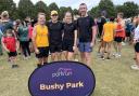 John Rose, Jamie Rose, Alex Faulkner and Dom Thomas of Garden City Runners at Bushy Park. Picture: GCR