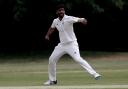 Radhakrishna Marripati got an important wicket as WGC won promotion in a play-off. Picture: TGS PHOTO