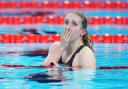 Louise Fiddes reacts with shock after winning gold at the 2024 Paris Paralympics. Picture: ZAC GOODWIN/PA