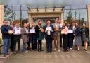 WHBC cabinet members, Welwyn Hatfield Mayor and officers with the Anglia in Bloom awards