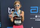 Rebecca Barden of Garden City Runners with her Sydney Marathon medals. Picture: GCR