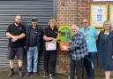 The installation of the defibrillator in Marsden Road