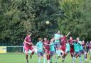 WGC and Enfield battled away in a 0-0 stalemate. Picture: HYWEL RHYS-WILLIAMS