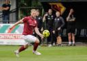 Steve Cawley got the winner as Potters Bar Town beat Whitehawk in the FA Trophy. Picture: MANDY DAVIES