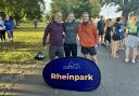 Garden City Runners trio of Michael Scutt, Lucy Iles and Stuart Wonfor were in Germany for a special Unity Day parkrun. Picture: GCR