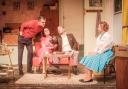 Jon Brown, Sarah Gennoe, Mike Garbutt and Becky Done  in  Home, I’m Darling at the Barn Theatre in Welwyn Garden City