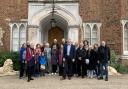 The ‘Friends of Wildeshausen’ visit to Hertford Castle with the Mayor of Hertford.