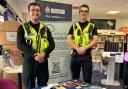 Police officers at the beat surgery at Hatfield Library