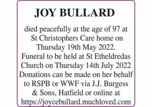 JOY BULLARD