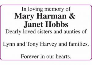 Mary Harman & Janet Hobbs