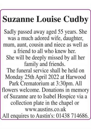 Suzanne Louise Cudby