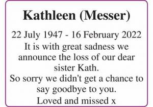 KATHLEEN MESSER