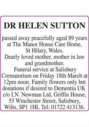 DR HELEN SUTTON