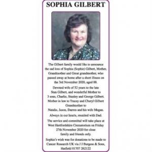 SOPHIA GILBERT