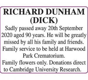 RICHARD DUNHAM (DICK)