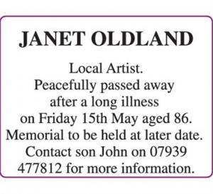 JANET OLDLAND