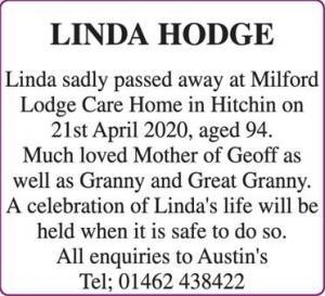 LINDA HODGE