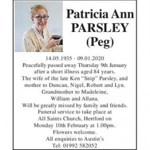 Patricia Ann Parsley