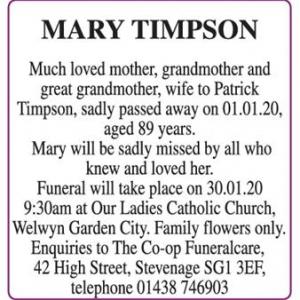 Mary Timpson