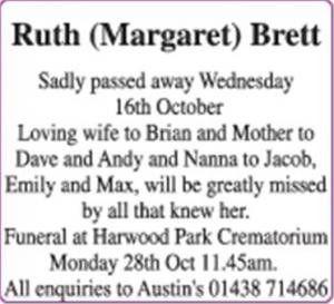 Ruth Brett
(Margaret0