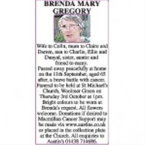 BRENDA GREGORY