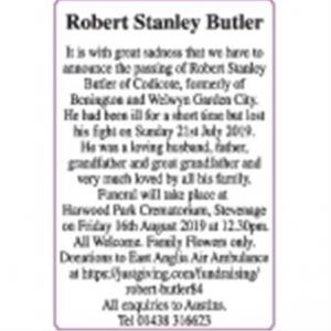 ROBERT STANLEY BUTLER