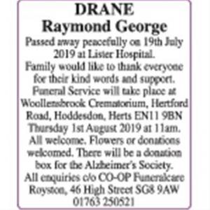 Raymond George Drane