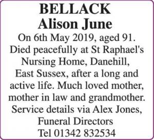 Alison June Bellack