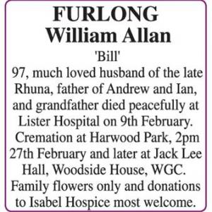 William Allan Furlong Bill