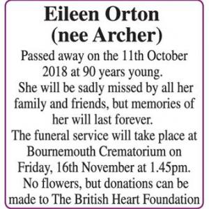 Eileen Orton (nee Orton)