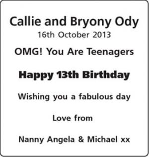 Callie and Bryony Ody